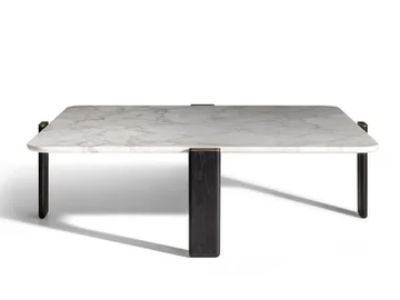 DUO - Square marble coffee table by Poltrona Frau - view 2
